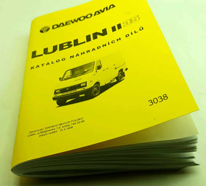 Lublin II 35 Daewoo Avia Katalog náhradních dílů reprint - Image 8