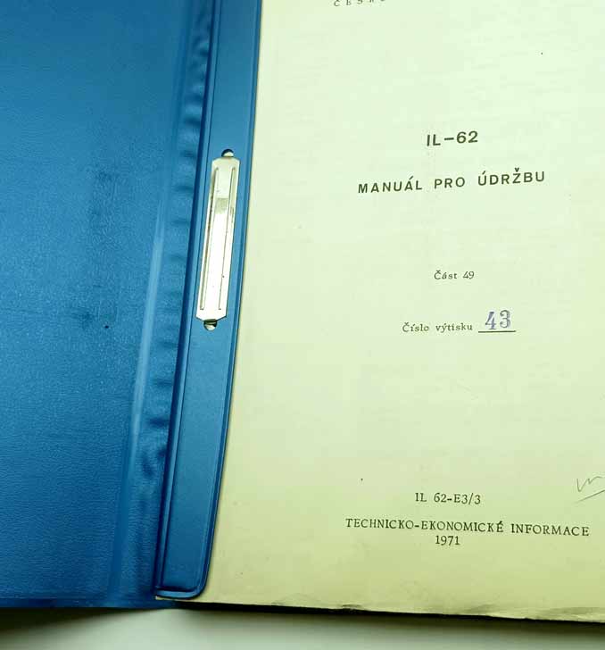 Manuál pro údržbu letadla IL 62 - část 49 číslo výtisku 43 - Image 7