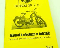 Moped Simson SR 2E. Návod na obsluhu a údržbu reprint.