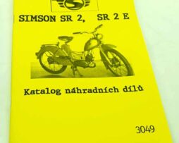 Moped Simson SR 2 SR 2E. Seznam náhradních dílů reprint.