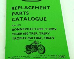 Triumph Bonneville TI20R, TI20RV, Tiger 650 TR6R, TR6RV, Trophy 650 TR6C, TR6CV Katalog náhr.dílů reprint