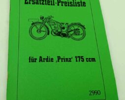 Ardie Prinz 175 ccm Ersatzteil - Preisliste reprint-