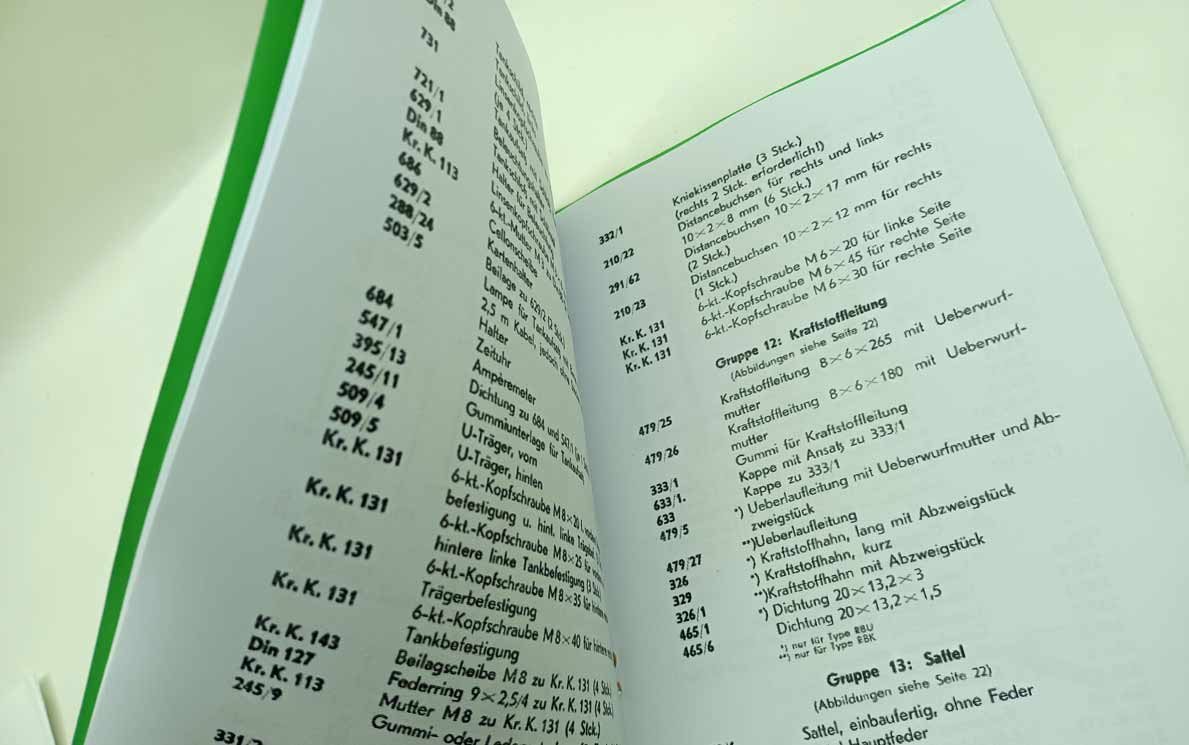 Ardie R.B.U. 503, R.B.U. 603, R.B.K. 503 - Ersatzteile reprint - Image 5