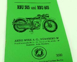 Ardie RBU 505, RBU 605 Handbuch reprint