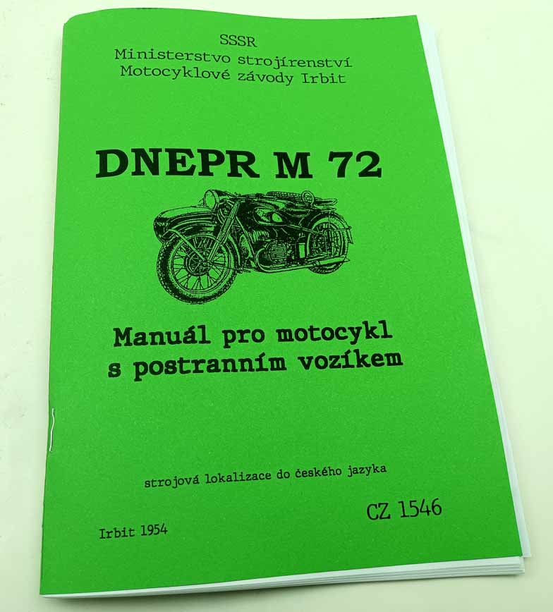 Dněpr M72 příručka obsluhy a údržby reprint