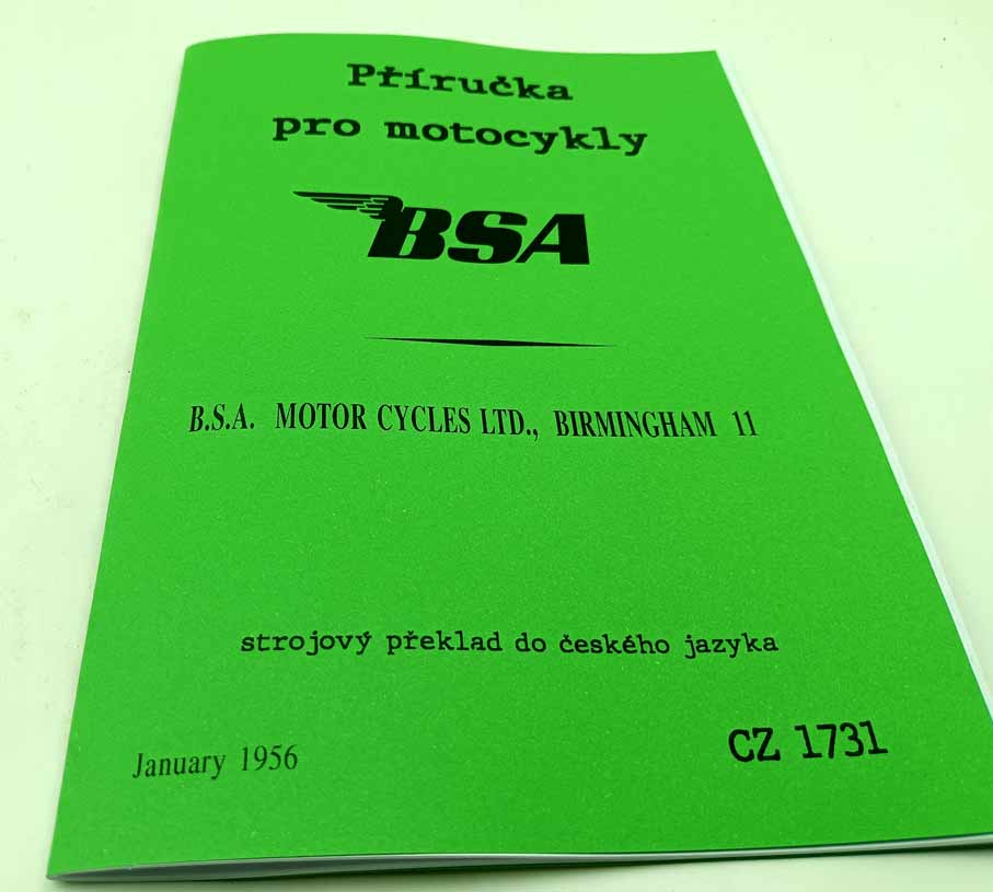 BSA Příručka pro motocykly 1956 reprint - Image 5