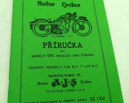 AJS 33-7 OHC Trophy Příručka obsluhy a údržby 1933 reprint
