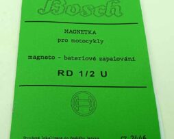 Bosch - Magnetka RD 1/2 U pro motocykly se světelným a bateriovým systémem, německy reprint.