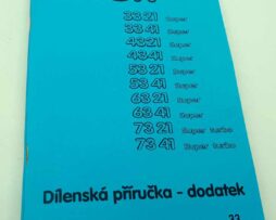Zetor 3321, 3341, 4321, 4341, 5321, 5341, 6321, 6341, 7321, 7341 Dodatek dílenské příručky traktorů- reprint.