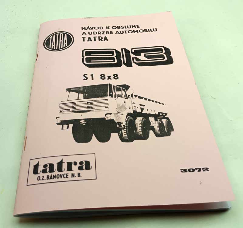 Tatra 813 S1 8x8 Návod k obsluze a údržbě automobilu reprint - Image 8