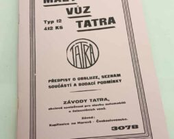 Tatra 12 Obsluha a katalog náhradních dílů reprint.