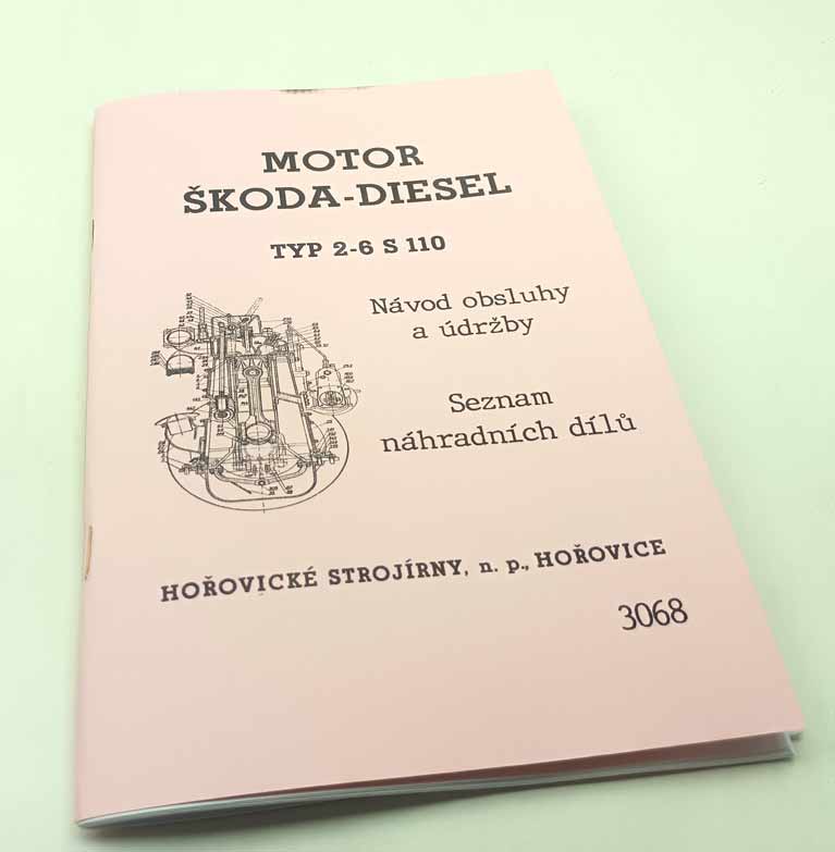 Motor Škoda - Diesel typ 2-6 S 110 Obsluha údržba a seznam náhradních dílů reprint - Image 7