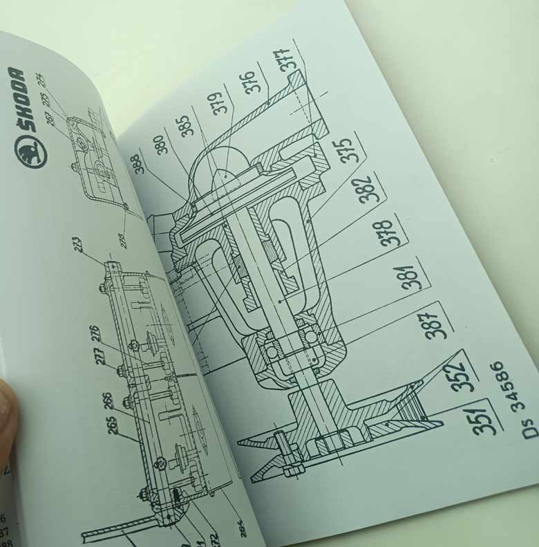 Motor Škoda - Diesel typ 2-6 S 110 Obsluha údržba a seznam náhradních dílů reprint - Image 3