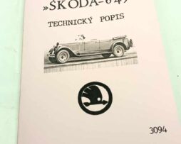 Technický popis vozu Škoda 645 reprint.