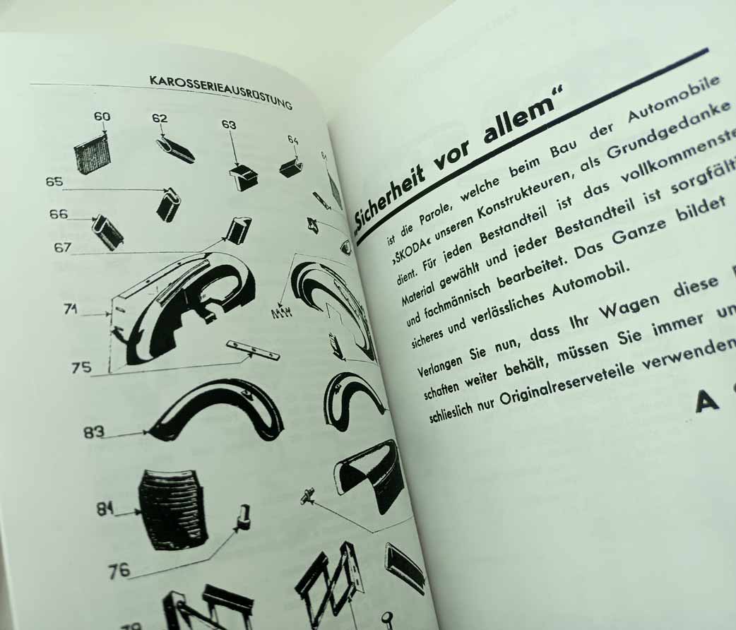 Škoda Popular 995 SV Liduška - Katalog náhradních dílů v němčině. Reprint. - Image 11