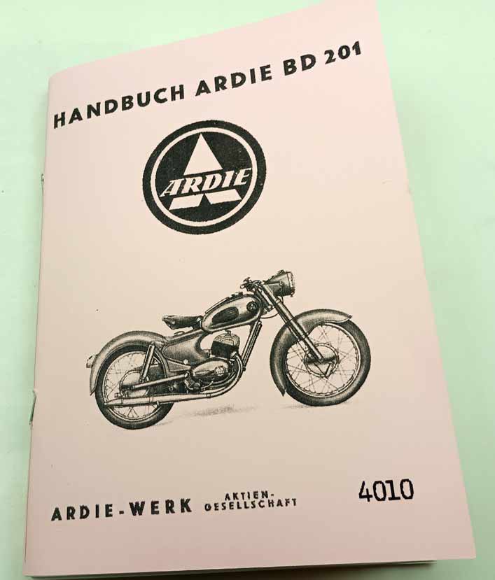 Ardie BD 201 Handbuch reprint