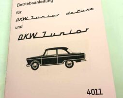 DKW Junior und Junior deLuxe Betriebs-Anleitung reprint