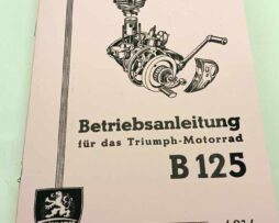 Triumph B125 - Betriebs-Anleitung - Návod k obsluze a údržbě reprint
