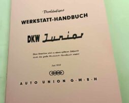 DKW Junior  Werkstatt - Handbuch reprint.