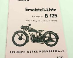 Triumph B 125  Ersatzteilliste reprint.