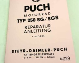 PUCH motorrad Typ 250SG/SGS Reparatur Anleitung reprint