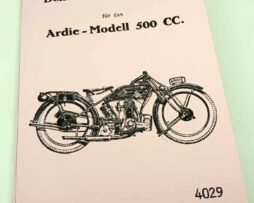 Ardie Modell 500 CC - Behandlungs - Vorschritt - 1914 reprint