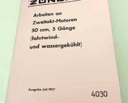 Zündapp 50 ccm, 5 Gänge -fahrwinf und wassergekühlt reprint.