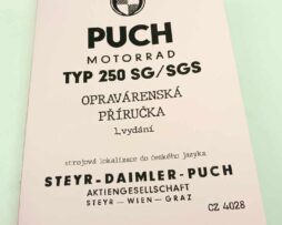 PUCH motocykl 250SG/SGS Opravárenská příručka reprint.