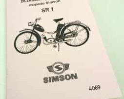 Simson SR 1 Dílenská příručka reprint.