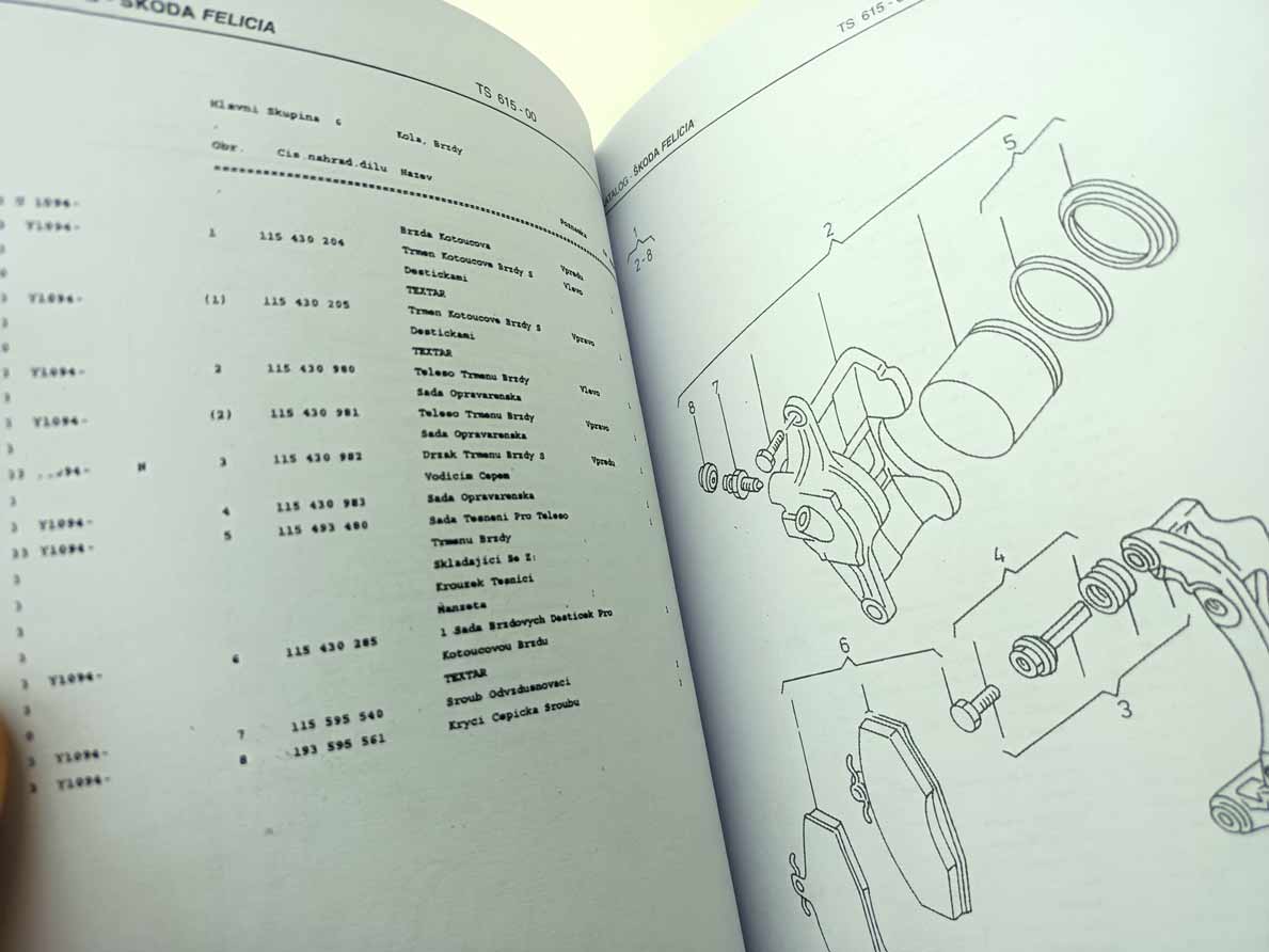 Škoda Felicia - Katalog náhradních dílů 1 díl reprint - Image 10