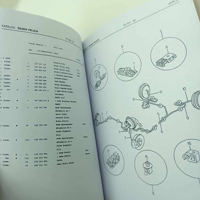 Škoda Felicia - Katalog náhradních dílů 1 díl reprint - Image 3