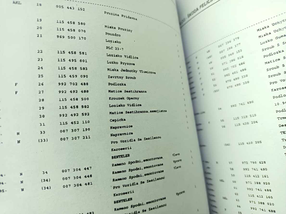 Škoda Felicia - Katalog náhradních dílů 1 díl reprint - Image 12
