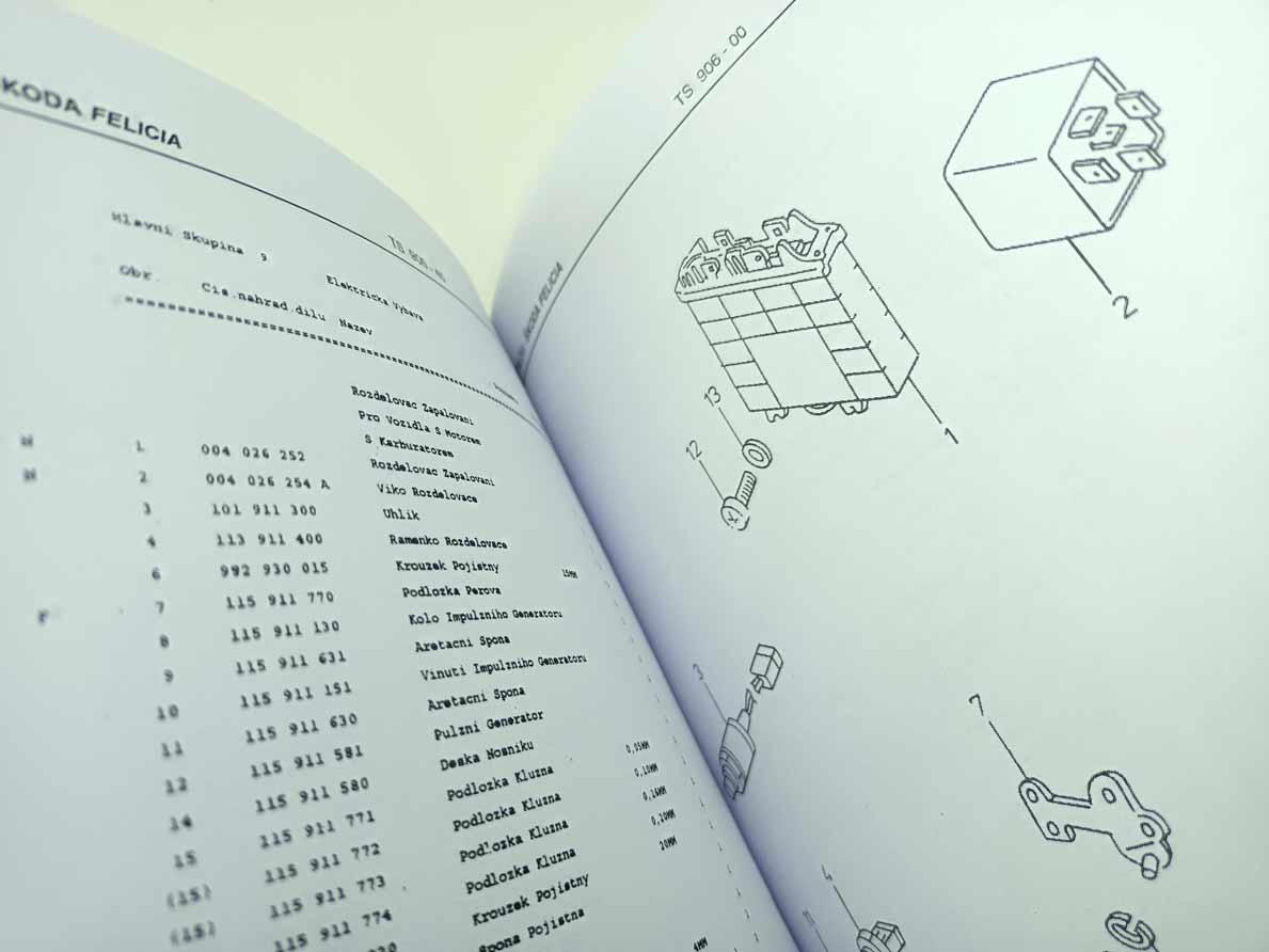 Škoda Felicia - Katalog náhradních dílů 2 reprint. - Image 12