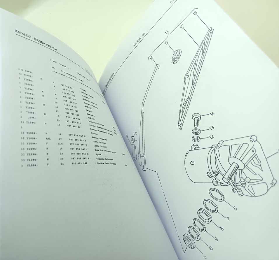 Škoda Felicia - Katalog náhradních dílů 2 reprint. - Image 10