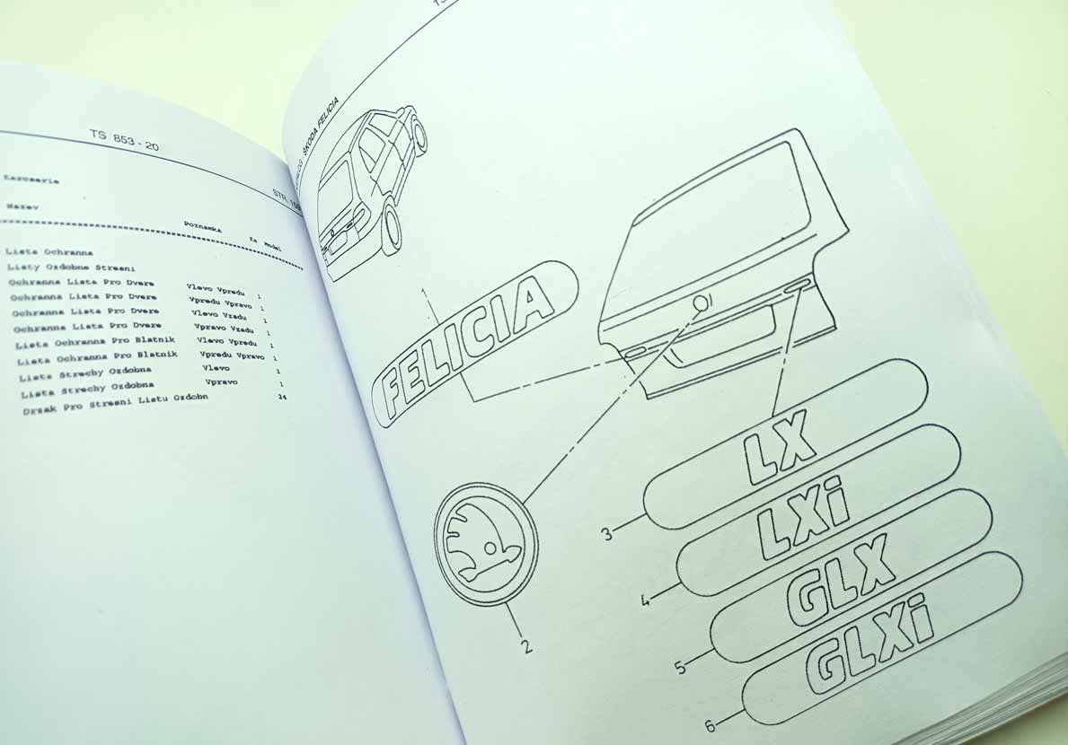 Škoda Felicia - Katalog náhradních dílů 2 reprint. - Image 4