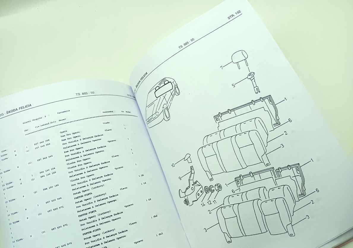 Škoda Felicia - Katalog náhradních dílů 2 reprint. - Image 3