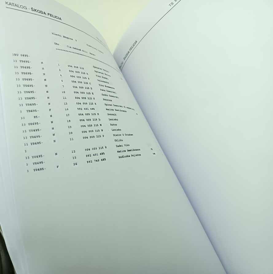 Škoda Felicia - Katalog náhradních dílů 2 reprint. - Image 14