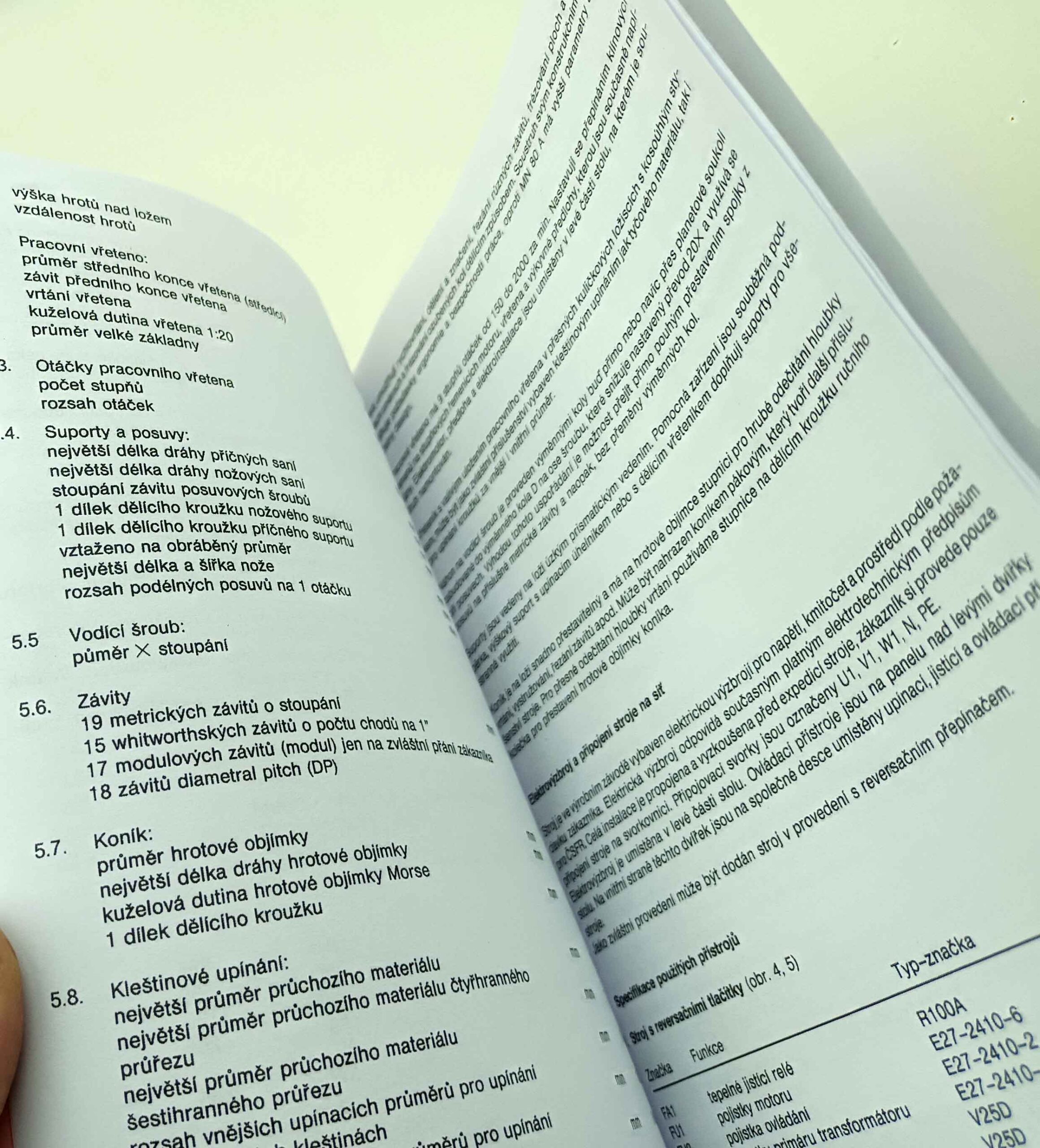 TOS SU 16 Universální hrotový soustruh Návod k obsluze. reprint - Image 4