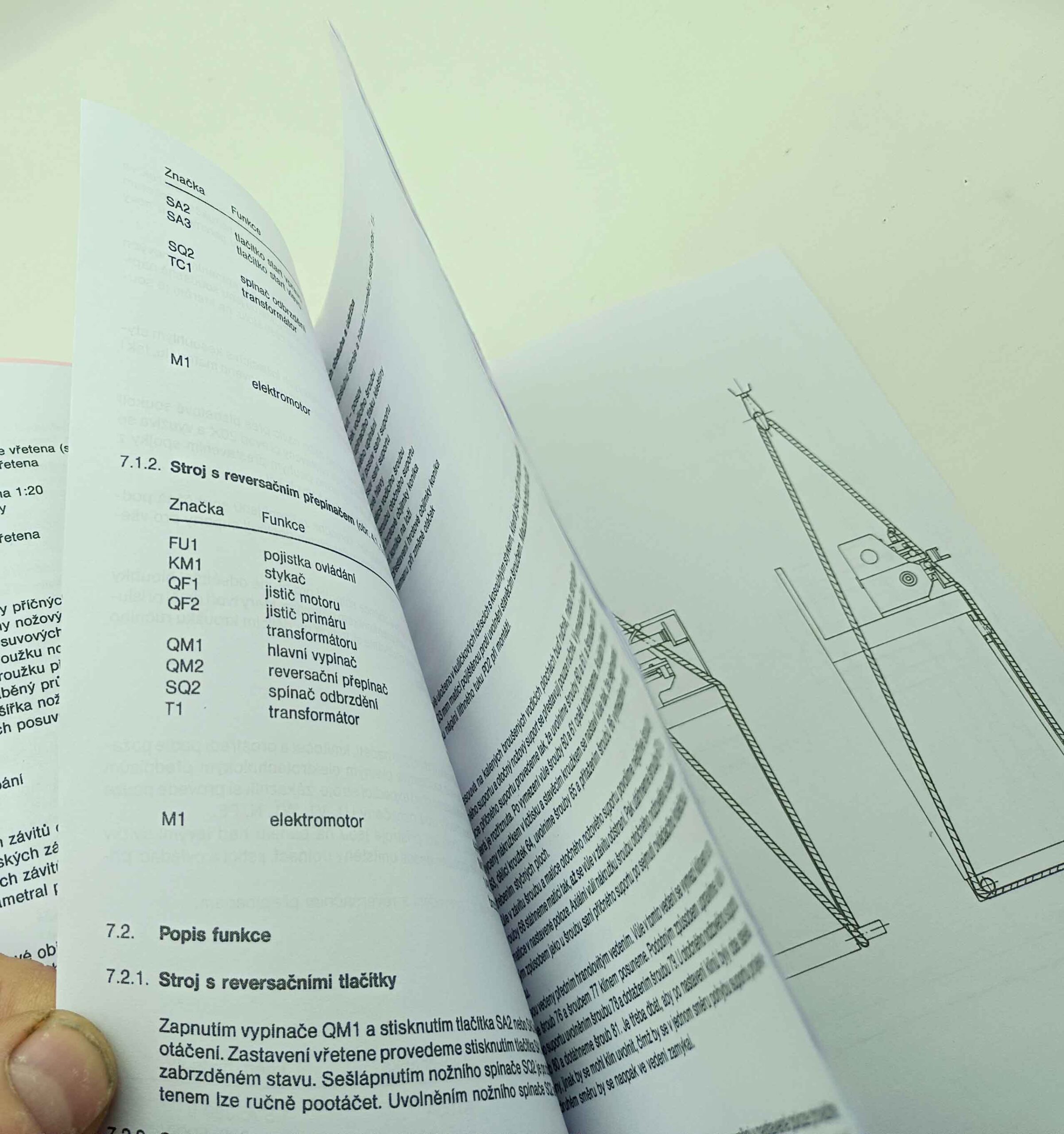 TOS SU 16 Universální hrotový soustruh Návod k obsluze. reprint - Image 3