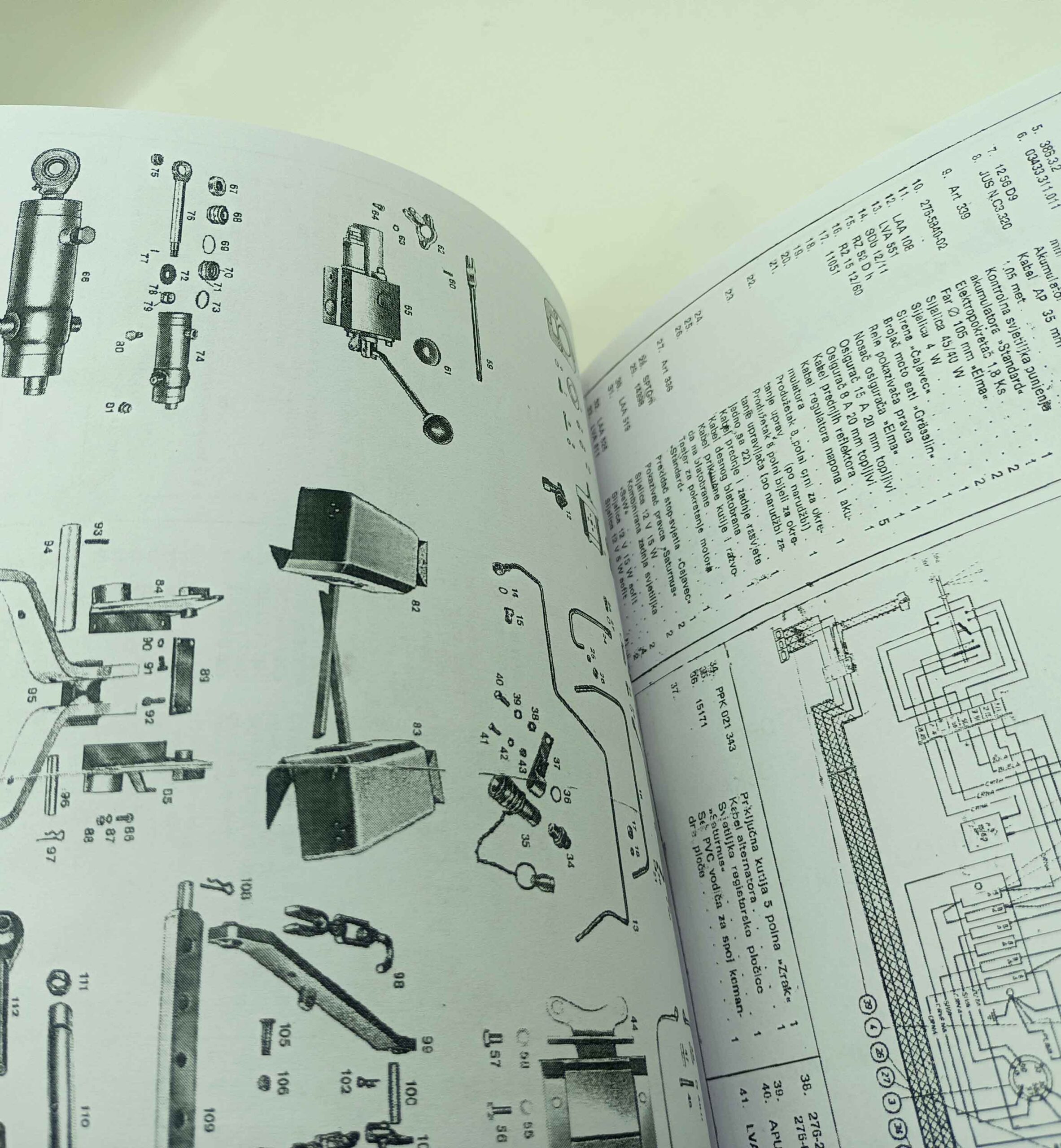 Tomo Vinkovič Traktror TV 730 - 624 Katalog náhradních dílů reprint. - Image 2