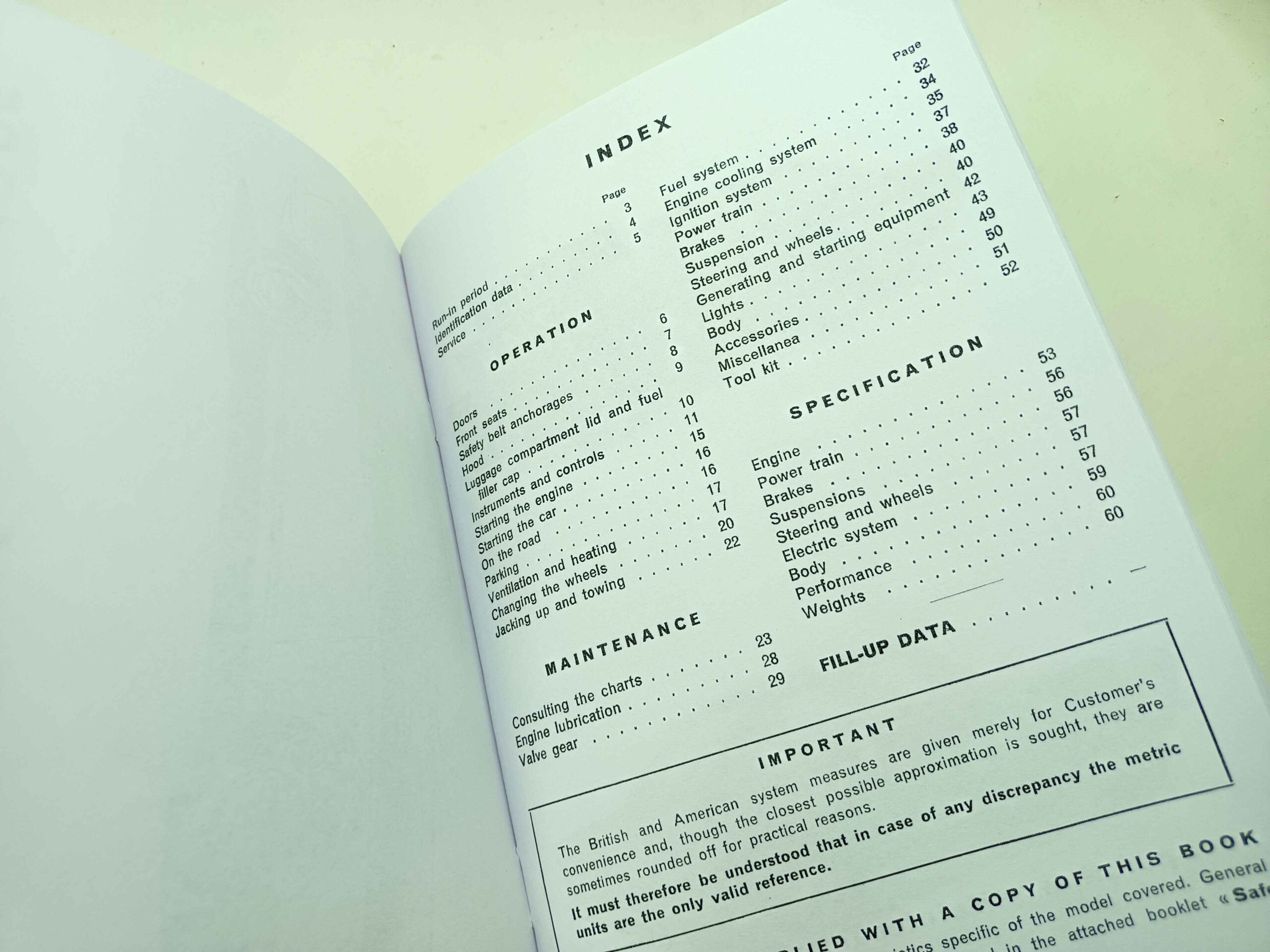 Fiat 124 Sport Coupé - Instruction Book reprint. - Image 7