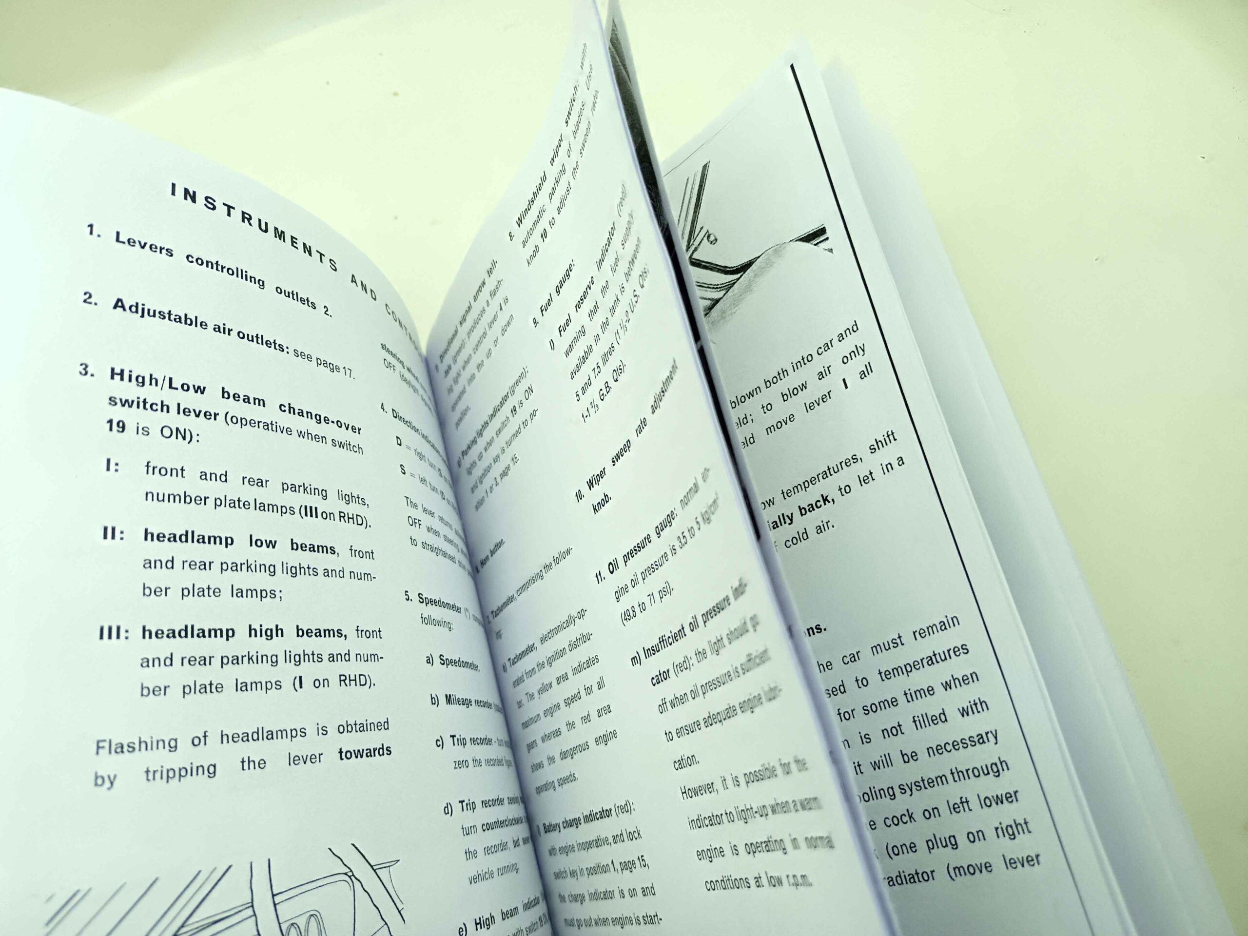 Fiat 124 Sport Coupé - Instruction Book reprint. - Image 5