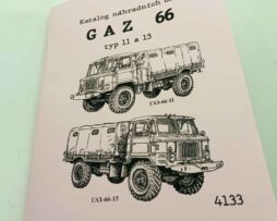 GAZ 66 -11, GAZ 66 -15 Terénní nákladní automobil. Obrazový katalog náhradních dílů reprint.