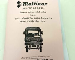 Multicar M25 - 1díl. katalogu náhradních dílů reprint.
