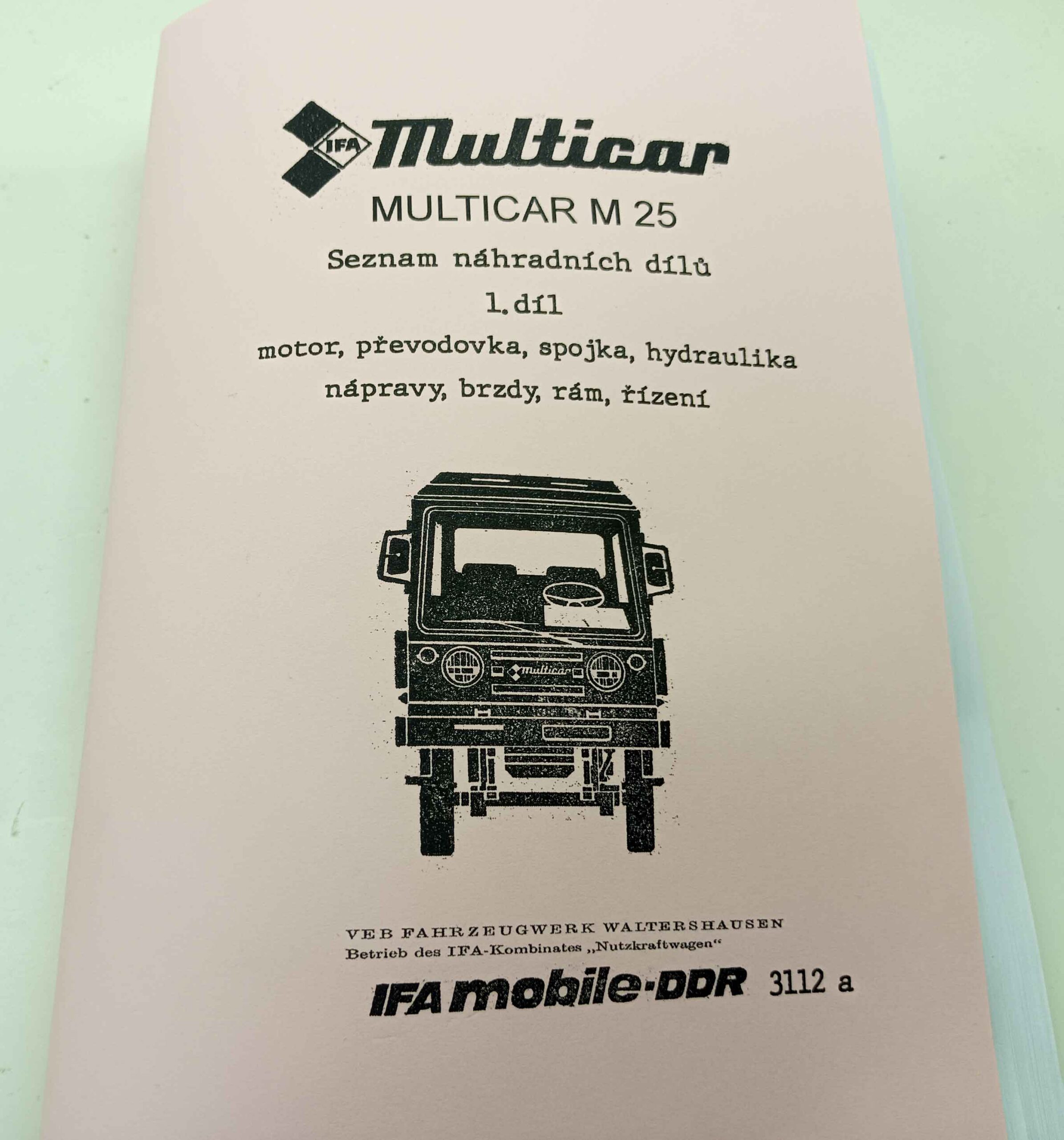 Multicar M25 - 1díl. katalogu náhradních dílů reprint. - Image 7