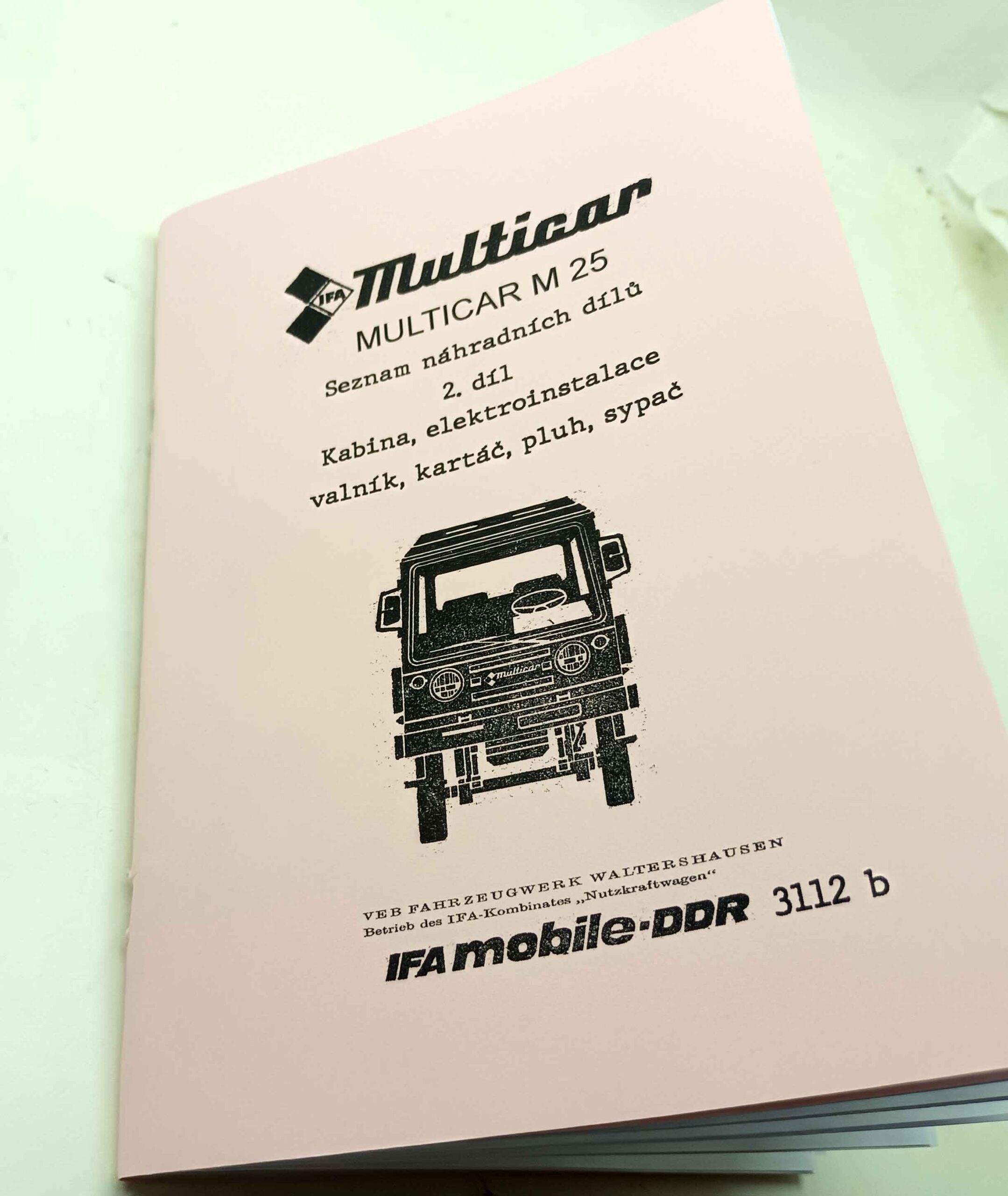 Multicar M25 - 2díl. katalogu náhradních dílů reprint. - Image 8
