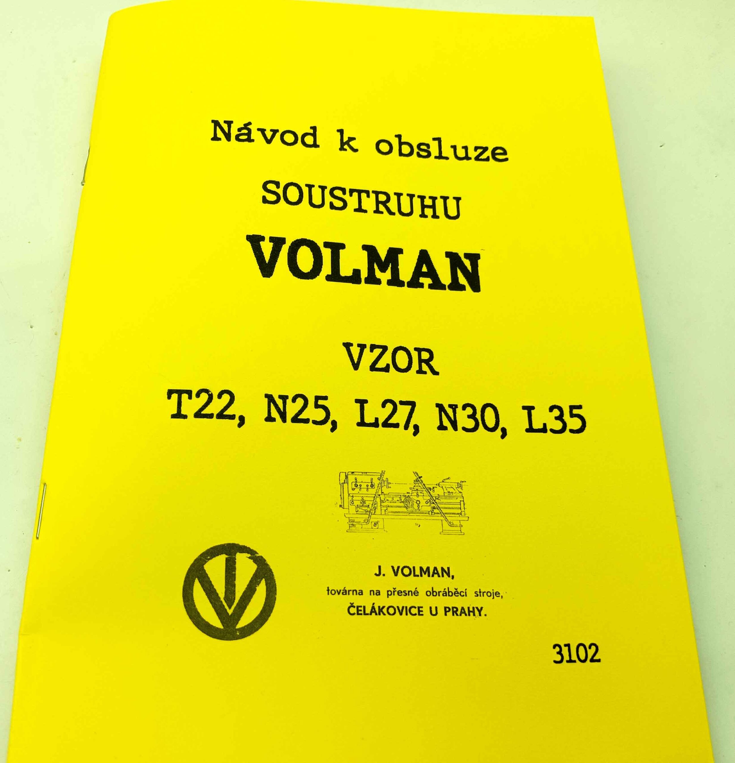 Soustruhy Volman vzor T-22, N25, L-27, T-27, N-30, L-35 Návod k obsluze reprint - Image 8