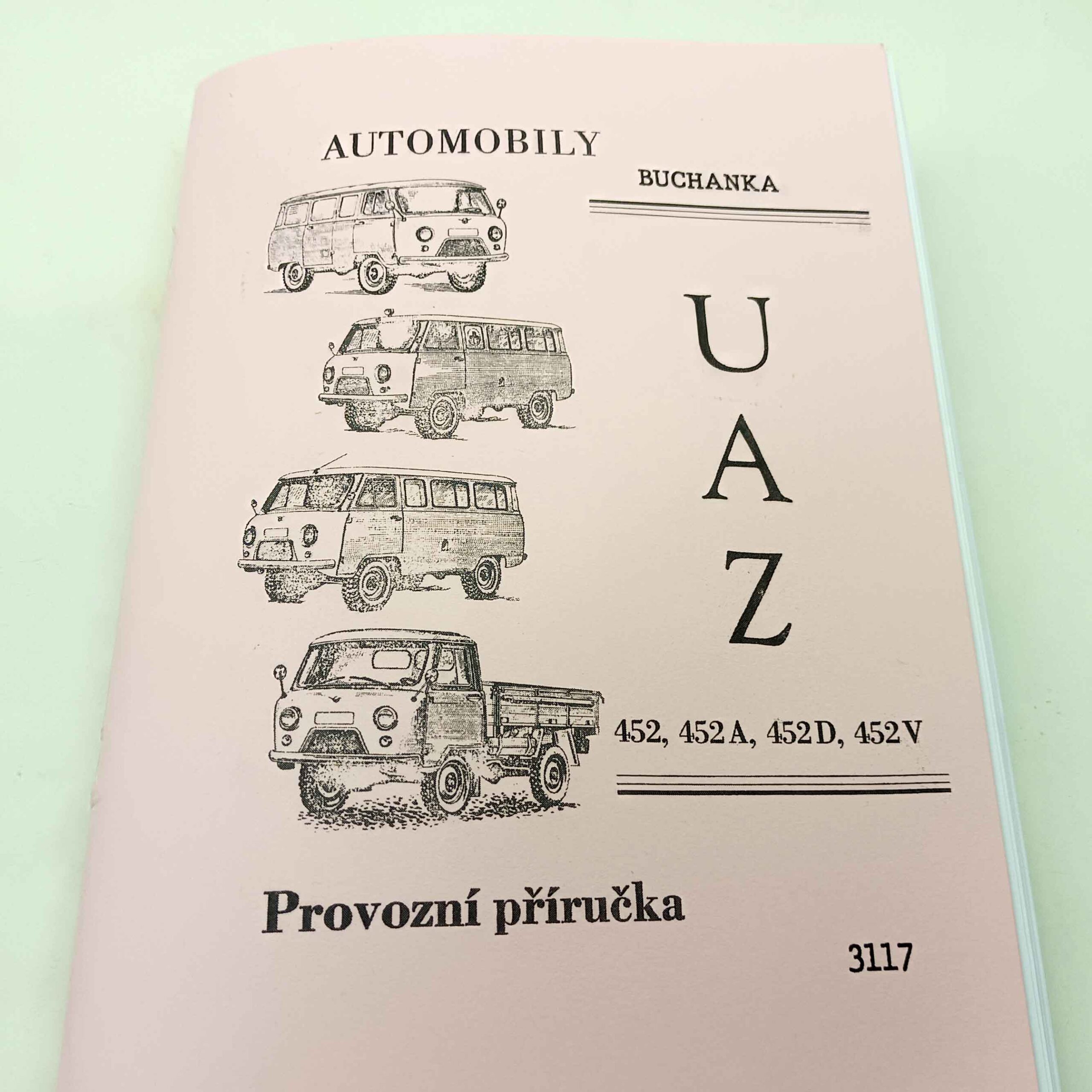 UAZ 452, 452A, 452D, 452V - Provozní příručka reprint
