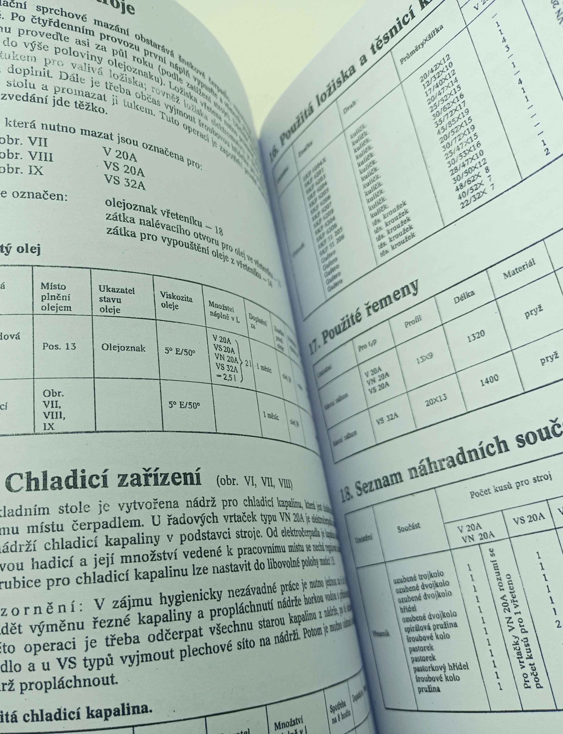Vrtačka V 20 A, VS 20 A, V 20 A/4, VS 32 A - Technická dokumentace stroje reprint. - Image 3