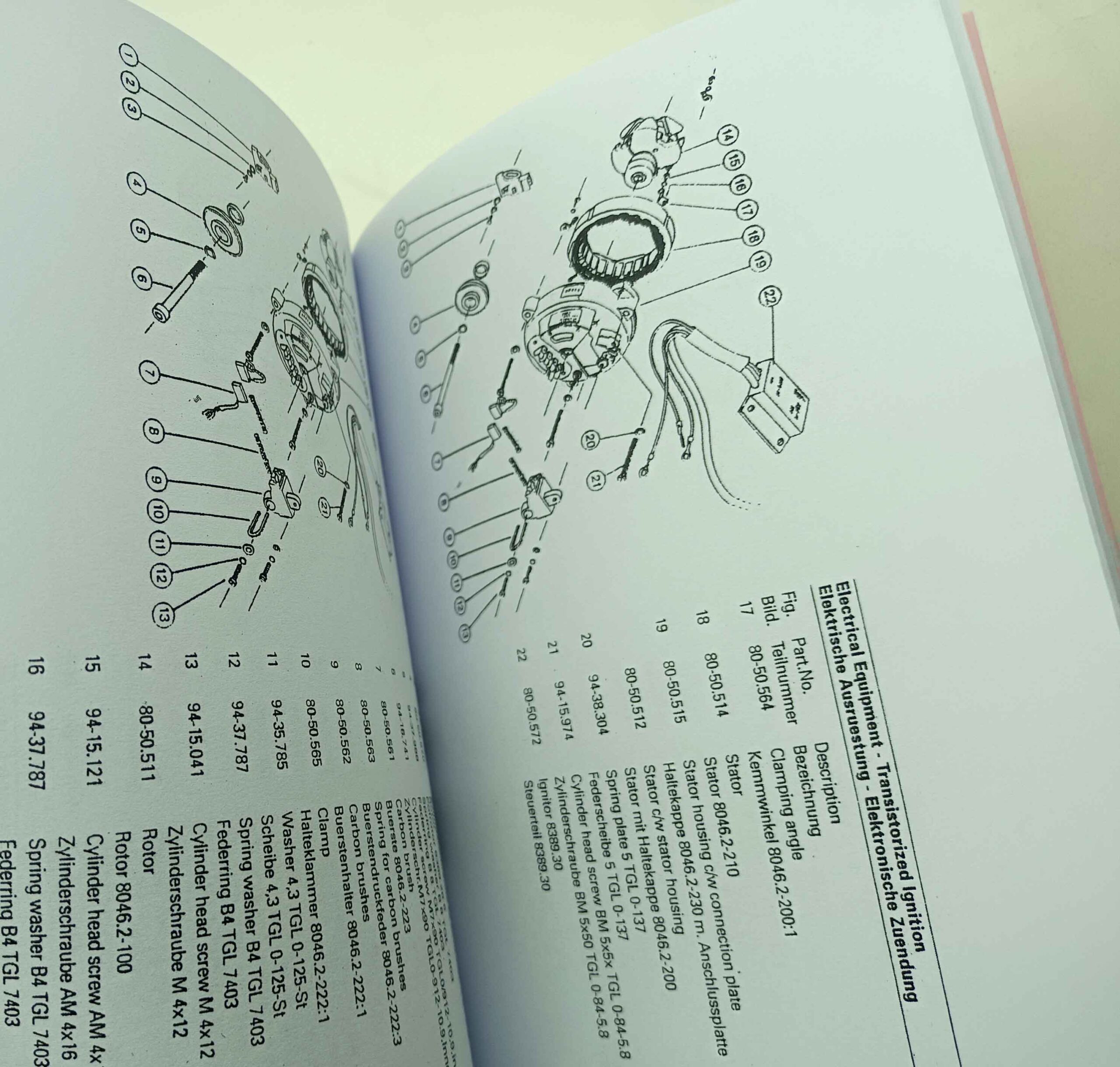 MZ ETZ 251 ETZ 301 Katalog náhradních dílů reprint. - Image 11